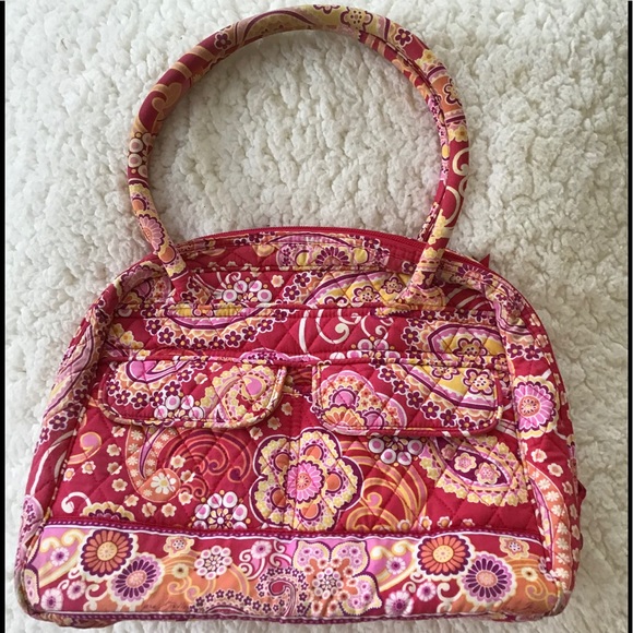 Vera Bradley Handbags - Vera Bradley Round Double Handle Tote/Purse